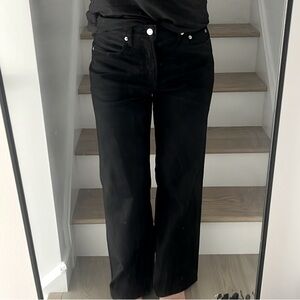 Everlane mid rise wide leg jeans